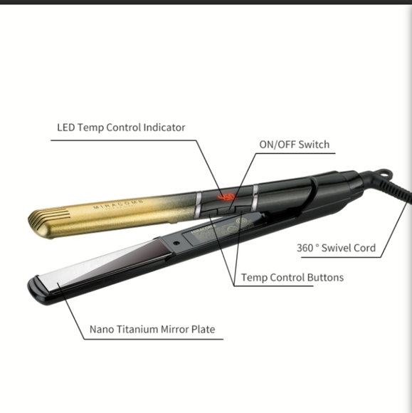 Miracomb Titanium Flat Iron Hair Straightener New/ SEALED - Picture 5 of 10